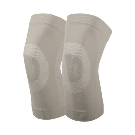 

baoxlan 1 Pair Knee Pad 3D Three-dimensional Weaving High Stretchy Silicone Strip Breathable Anti-skid Knee Protection Ultrathin K