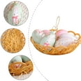 thumbnail image 6 of Aihimol 6pcs Foam Eggs Hanging Decor with Basket for Easter Egg Shape Hanging Decor Easter Decorations Easter Glitter Egg Easter Decorating Pendant Easter Eggs Pendant Child Props Flash, 6 of 6