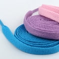 thumbnail image 4 of T-HOTLYST 1 Pair Flat Sneaker Shoelaces 8mm Wide Multicolored Polyester Shoe Laces for Athletic Running Casual Shoes Boot Strings, 4 of 19