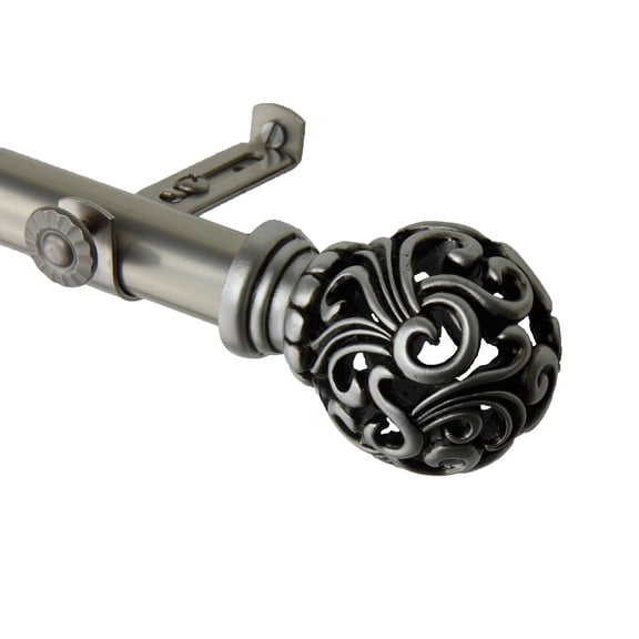 Cilla Curtain Rod 13/16 inch 18-28" - Satin Nickel