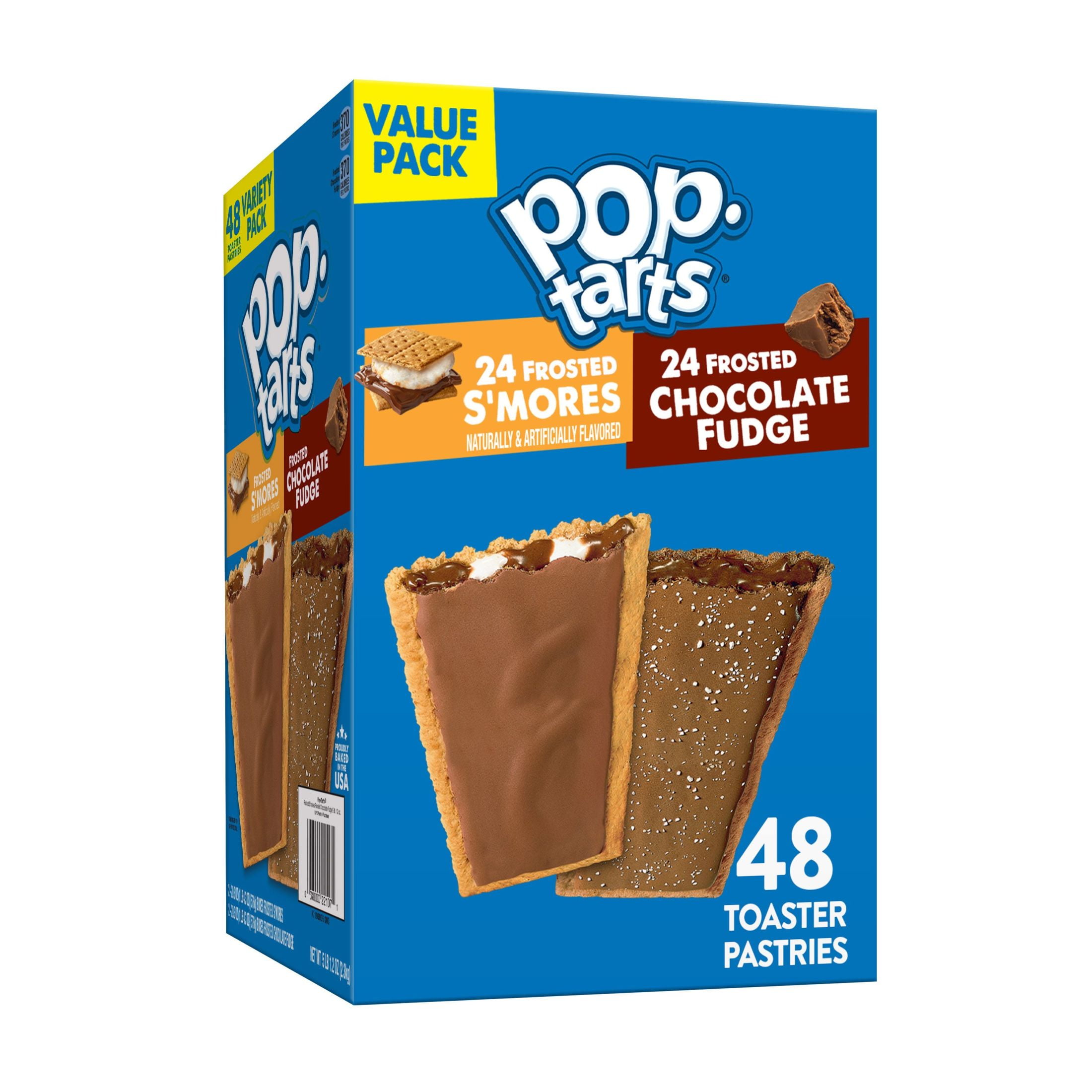 Pop-Tarts Variety Pack Breakfast Toaster Pastries, 81.2 48 Count - Walmart.com