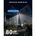 thumbnail image 5 of 2-1 Lente Doble Camara de Seguridad Exterior, 4K 8MP Cámara de Seguridad con Visión Nocturna Color 30M, Seguimiento automático, Sirena, Audio Bidireccional, IP66, poyo Alexa, 5 of 5