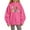 Z1-Pink, variant on Aihuaihua Girls Back to School Hoodies Third Grade Print Preppy Sweatshirt Oversized Hooded Sweatshirt Pullover Tops Cute School Uniform for Girls 1-14 Years 120 Green