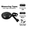 thumbnail image 4 of Soft Tape Measure Retractable Measuring for Body Fabric Sewing Tailor Cloth Knitting Craft Weight Loss Measurements Retractable White Dual Sided Tape Measure Body Measuring 1 Pack,White, 4 of 7