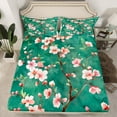 thumbnail image 2 of Manfei Cherry Blossoms Full Size Sheets 4-Piece for Boys Girls,Pink Sakura Breathable Bed Sheets,Japanese Style Lightweight Sheet Sets,Luxury Bedroom Decor, 2 of 7