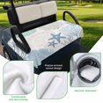 thumbnail image 5 of Golf Cart Seat Covers for 2 Seater, Coastal Soft Microfiber Cart Seat Towel Blanket, Summer Beach Nautical Coral Starfish Absorbent Breathable Non Slip Bench Seats Protector for Golf Course 51"x31", 5 of 9