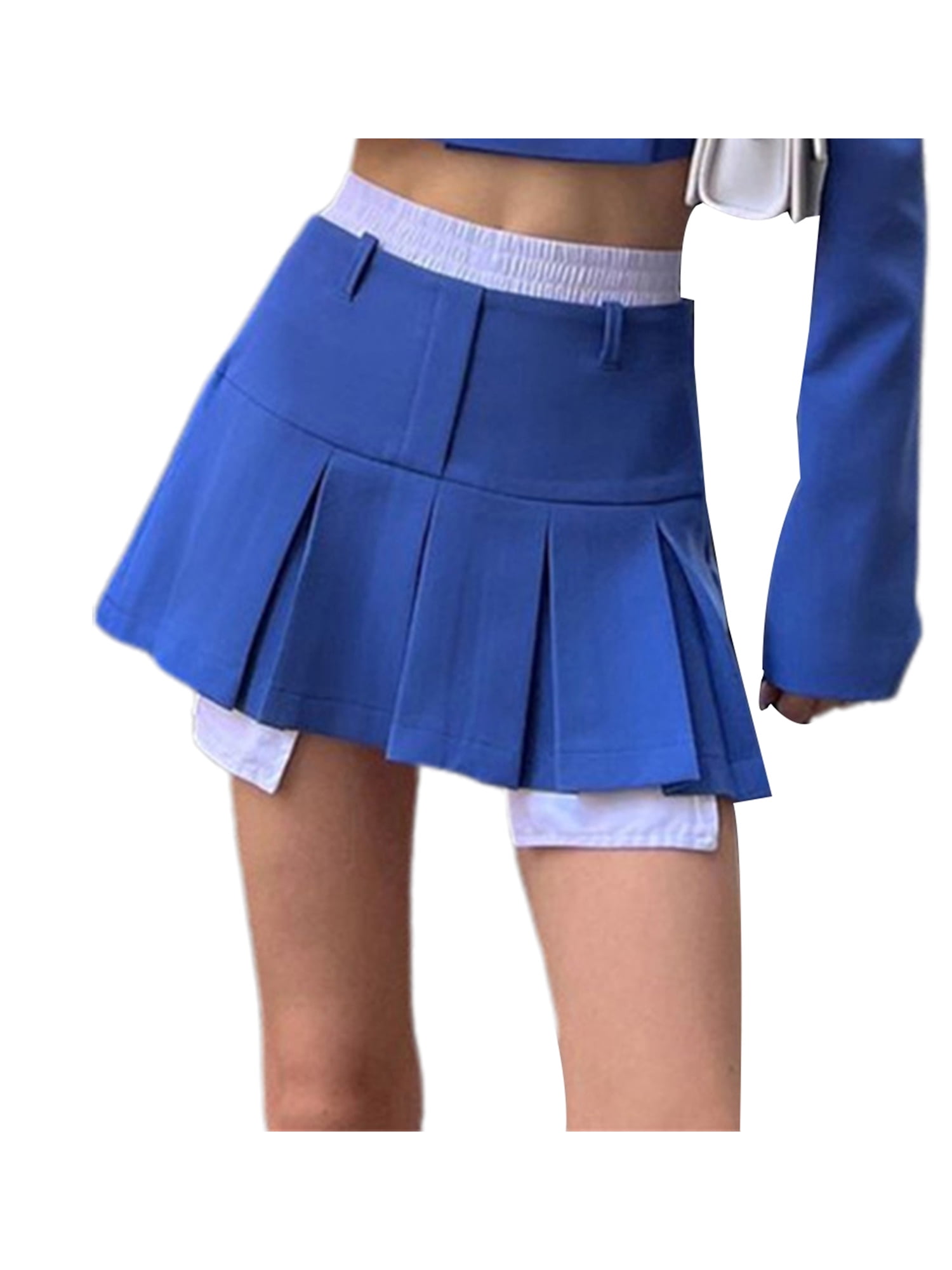 acelyn Womens Cute Sports 2 Piece Outfits Sweatsuit Baseball Short Sleeve  Zip Up Varsity Jacket Crop Tops Tennis Mini Skirt Sets Clubwear Blue S at   Women's Clothing store