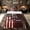 Red Brown A, variant on meiyoeat Football Rugby Twin Sheets for Men, Cartoon Letter J Bedding for Man, Brown Red, 3 Pieces, 1 Flat Sheet, 1 Fitted Sheet and 1 Pillowcase