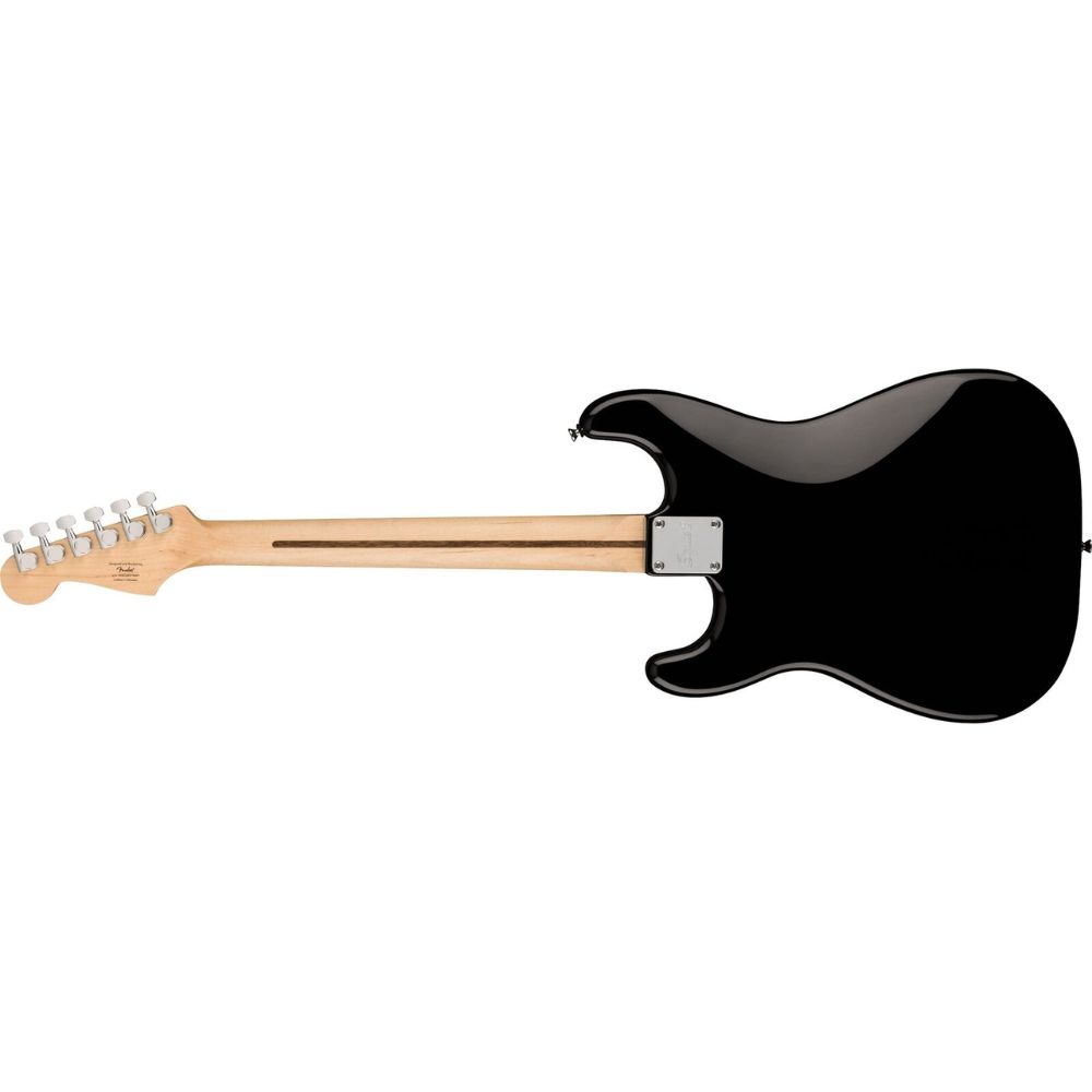 Squire Sonic Stratocaster HT H Electric Guitar, Black, Laurel Fingerboard, Black Pickguard