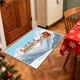 thumbnail image 1 of Tapete de entrada, alfombra bordada en relieve, absorbente, antideslizante y resistente a la suciedad, tapete de entrada para el hogar, tamaño grande (40 x 60 cm), estilo navideño, plegable,, 1 of 6