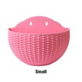 thumbnail image 3 of QualitChoice Flower Pot Wall Hanging Basket Planter Bucket Garden Vase Plant Container Solid Color for Balcony Home Decoration Pink/S 1 Pc, 3 of 6
