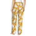 thumbnail image 3 of Uemuo Funny Chicken Pattern Women's Wide Leg Palazzo Lounge Pants with Pockets Light Weight Loose Comfy Casual Pajama Pants-XX-Large, 3 of 9