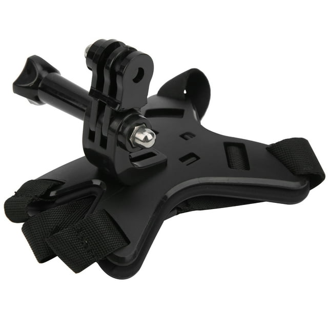 Helmet Chin Mount, Motorcycle Helmet Chin Bracket, Action Camera Chin Mount For Professionals Go Pro Hero 9 Enthusiast D JI OSMO Action Camera Enhanced Version Black