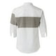 thumbnail image 4 of Camisas Deportivas Hombre Camisa informal de manga de siete para hombre, camiseta cómoda literaria japonesa suelta a la moda para hombre (White, L), 4 of 5