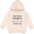 thumbnail image 2 of Inktastic My Great Grandma Loves Me Heart Great Grandchild Toddler Hoodie, 2 of 4