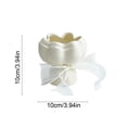 thumbnail image 3 of Unique Ceramic Decorative Vase Small Cube Style 10cm Home Wedding Table Decor Accent Gift For Living Room Bedroom Dining Stylish Minimalist Display For Fresh Or Faux Flowers Compact Shelf Accent, 3 of 6