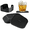 Black, variant on Silicone Coasters, Drink Coasters with Holder, Square Coasters, Deep Tray Cup Mat (Black-Square)