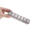 thumbnail image 6 of Unique Bargains Lightweight 7 Compartment Single Row Pill Case Clear Gray, 6 of 6