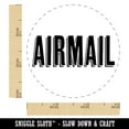 thumbnail image 2 of Airmail Fun Drop Shadow Text Self-Inking Rubber Stamp Ink Stamper - Purple Ink - Small 3/4 Inch, 2 of 7