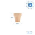 thumbnail image 5 of Mini Craft Flower Pot 5/8-inch x 9/16-inch, Pack of 250 Unfinished Flower Pot for Diorama, Model & Dollhouse, by Woodpeckers, 5 of 8