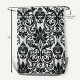 thumbnail image 5 of Simply Daisy 70" W x 73" L Alexys Polyester Shower Curtain, Black [1 Ct], 5 of 5