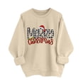 thumbnail image 4 of Merry Christmas Sweatshirts Womens Crewneck Christmas Printed Shirts Loose Long Sleeve Blouses Casual Xmas Sweatshirt Holiday Party Pullover Sweater Tops L, 4 of 8