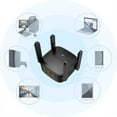thumbnail image 4 of Mefallenssiah Repeater 300Mbps 2.4G Wifi Wireless Signal Expander Four Signal Antennas Expand Wifi Coverage Signal Enhancement Mini Home Router Repeater, 4 of 9