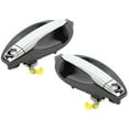 thumbnail image 2 of ECCPP Door Handles Exterior Outside Outer Front Driver Passenger for 2003-2008 for Hyundai Tiburon Black/Chrome(2pcs), 2 of 5