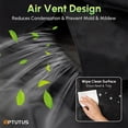 thumbnail image 5 of OPTUTUS Rectangular Patio Table Cover -600D Heavy Duty Large Waterproof Table Cover -108" Outdoor Sofa Set Covers, Dining Table Cover, Tea Table Cover Black, 5 of 12