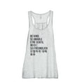 thumbnail image 1 of Be Kind Languages Women's Fashion Sleeveless Flowy Racerback Workout Yoga Tank Top Sport Grey Small, 1 of 3