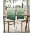 thumbnail image 4 of nqOlkjepod Turquoise Ombre Chair Covers Set of 8, Decorative Chair Back Cover, Farmhouse Vintage Wooden Striped Dining Room Chair Slipcovers Removable Chair Protectors Covers for Party Banquet, 4 of 7