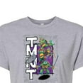 thumbnail image 3 of Teenage Mutant Ninja Turtles: Mutant Mayhem - Donatello, Raphael, Leonardo, & Michelangelo - Juniors Cropped Cotton Blend T-Shirt, 3 of 5