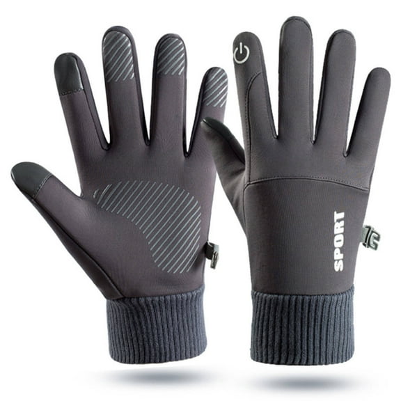TELOLY Heated Gloves Full-Hand Protection Winter Gloves Snowproof Design Heated Gloves for Women Warm&Stylish Gray M