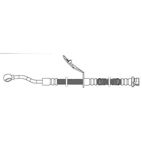 Centric Parts Brake Hydraulic Hose P/N:150.51099 Fits select: 2012-2016 HYUNDAI ACCENT