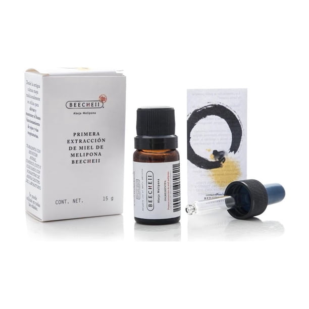 Beecheii Abeja Melipona Primera Extracción de Miel Cruda Melipona Beecheii Pura Producto de Origen 100% Natural Sin Conservadores Alta Pureza Producido Con Ética Desde Yucatan (K