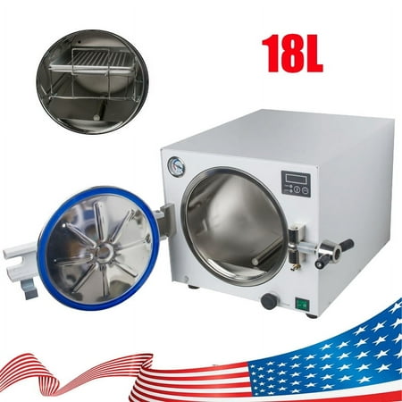 18L 110V 900W Medical Steam Sterilizer Dental Lab Sterilizer Equipment