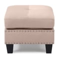 thumbnail image 3 of Glory Furniture Nailer G314-O Beige Ottoman, 3 of 5