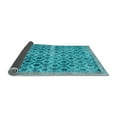 thumbnail image 2 of Ahgly Company Indoor Square Persian Light Blue Traditional Area Rugs, 5' Square, 2 of 4