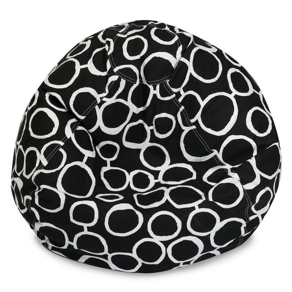 Majestic Home Goods Small Bean Bag Fusion Black