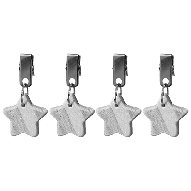 SHISUYAN 4 Pcs Pendentifs de Nappe Poids Pinces de Nappe Pendentifs Poids de Nappe avec Pinces