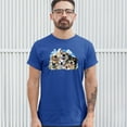 thumbnail image 3 of Tee Hunt Smiling Dogs' Selfie T-Shirt Funny Animal Dog Lover Cute Puppies Men's Tee, Blue, Large, 3 of 5
