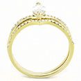 thumbnail image 3 of Women's Gold Princess Crown Engagement Ring with AAA Cubic Zirconia - Size 8, 3 of 5