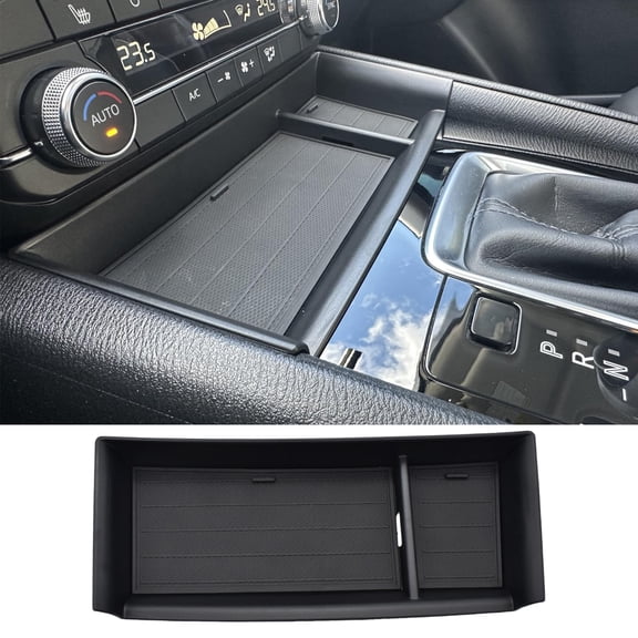 JJMY Car Front Center Console Storage Box Organizer Tray Fit For 2022-2025 Mazda CX-5