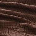 thumbnail image 4 of Carriediosa 100% Cotton Muslin Throw Blanket Gauze Blankets for Adults Soft Throws for Bed and Couch, 50" x 70" Dark Brown, 4 of 6