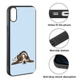 thumbnail image 2 of WIRESTER Shockproof Soft Rubber Cover Case for Apple iPhone XR 6.1", Basset Hound Dog Lying Down Looking Up On Light Blue Background, 2 of 5