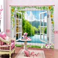 thumbnail image 3 of Paquete de cortinas para ventanas y puertas con paisajes de calidad 13, 3 of 9