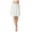 White Short Skirt, variant on Coduop Women Half Slips Dresses Elastic Waist Satin Underskirt Lace Trim Skirt