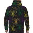 thumbnail image 6 of Bingfone Mardi Gras Carnival Men'S Drawstring Hoodie Long Sleeve Pocket Sweatshirts-4x-Large, 6 of 9