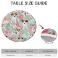 thumbnail image 6 of Jack Russell Terrier Dog and Flower Round Fitted Tablecloth with Elastic Edge,Dining Table Cover Waterproof,Outdoor Round Tablecloth for Camping,Dining,Indoor and Outdoor, 6 of 7