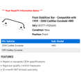 thumbnail image 2 of Front Stabilizer Bar - Compatible with 1999 - 2000 Cadillac Escalade 4WD, 2 of 2